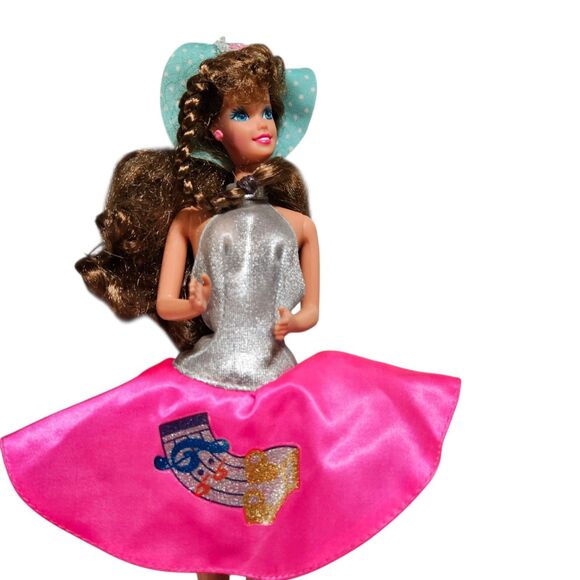 Vintage Barbie And The Sensations Doll With Silver And Pink Dress 1987 Mattel - Picture 3 of 7